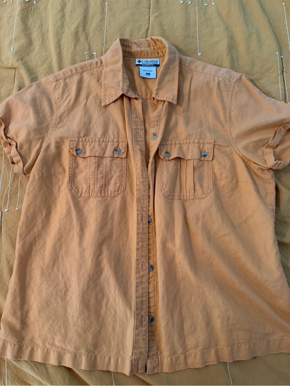 Columbia Cottony Short Sleeve Button Down